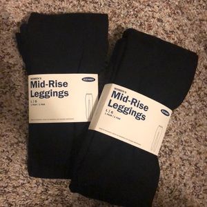 2 pairs black leggings